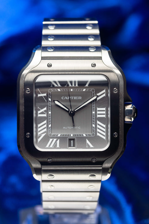 Cartier Santos de Cartier Gray Dial - FULL SET - WSSA0037