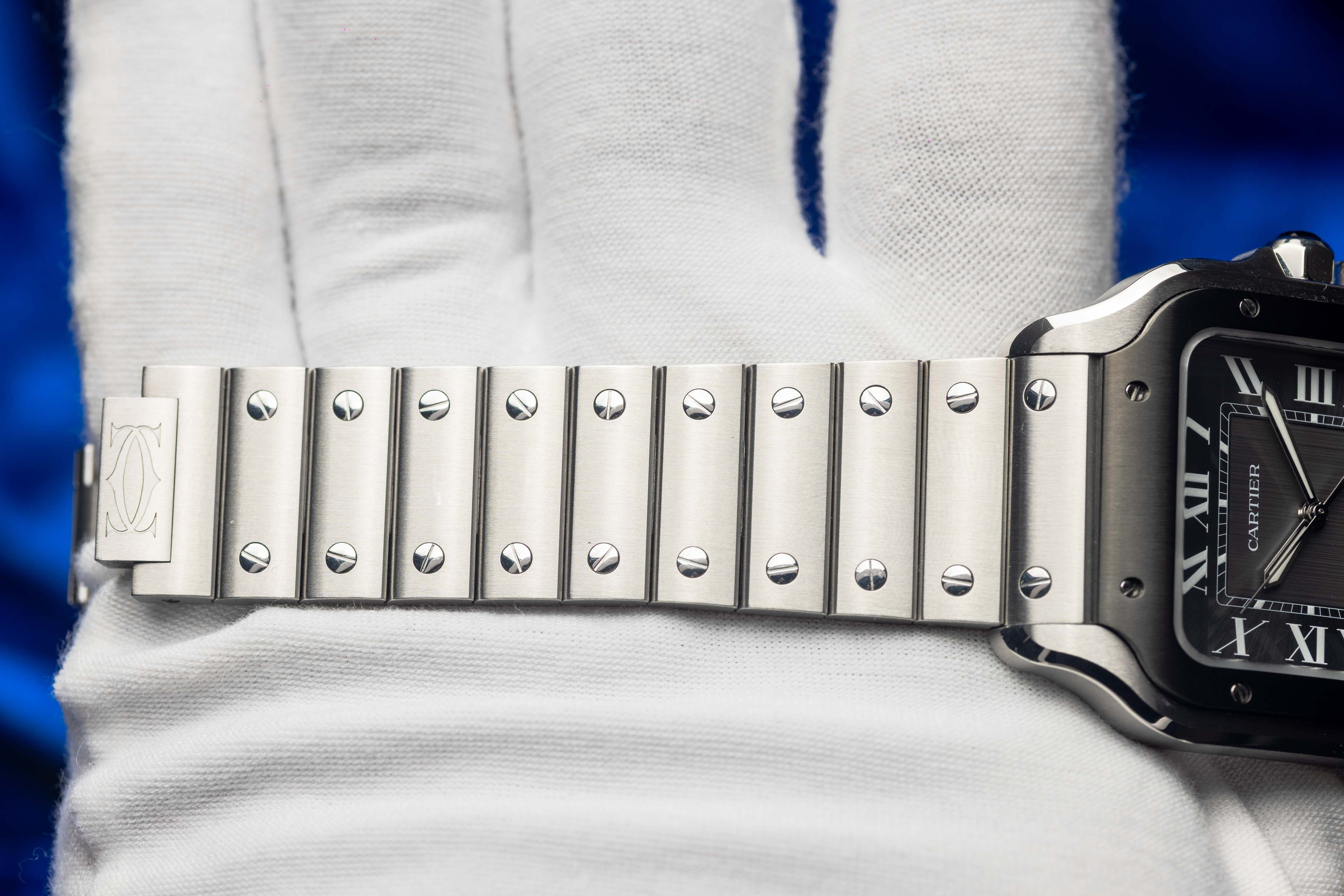 Cartier Santos de Cartier Gray Dial - FULL SET - WSSA0037