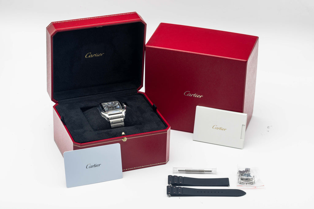 Cartier Santos de Cartier Gray Dial - FULL SET - WSSA0037