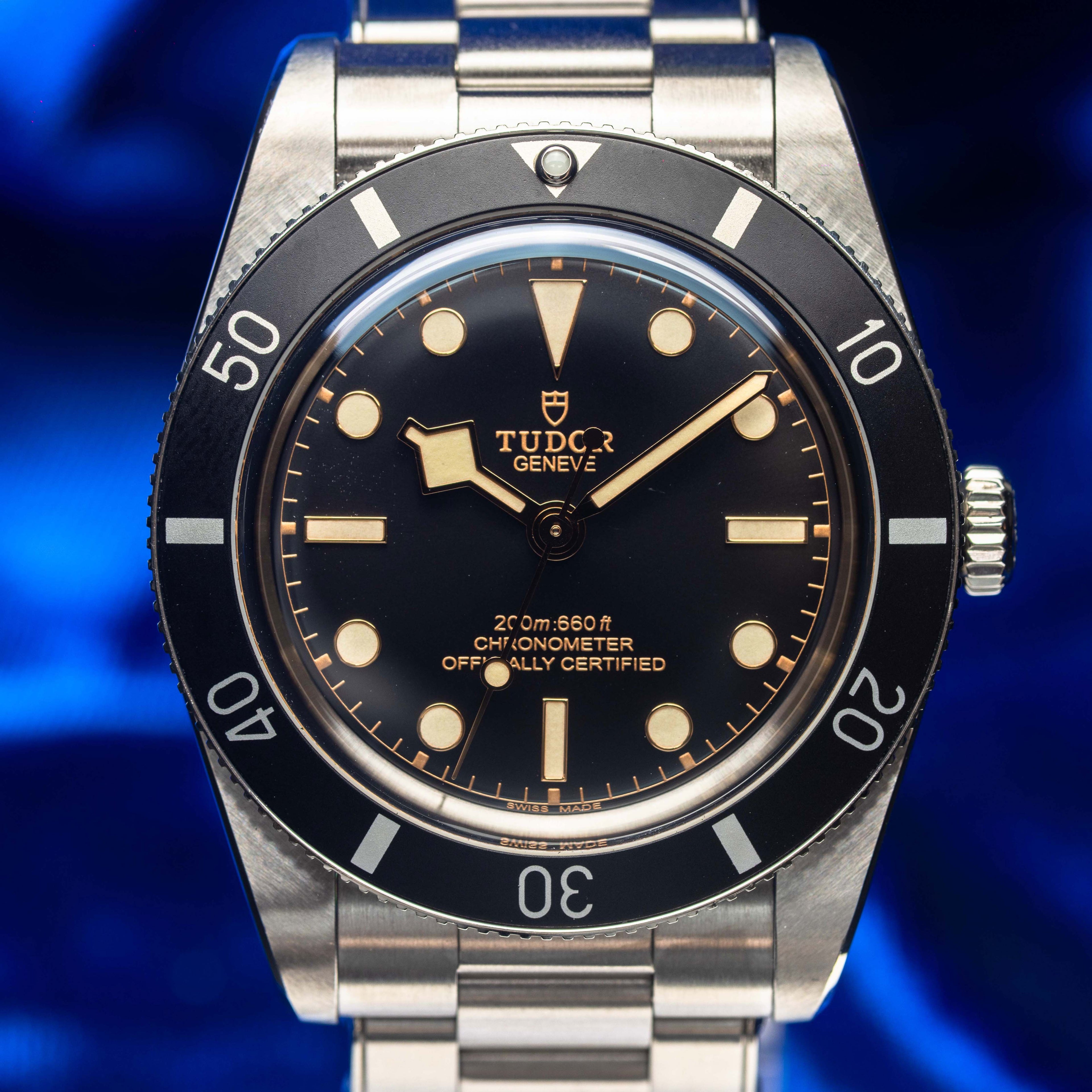 TUDOR Black Bay 54 Black Dial - FULL SET - Men's Black Watch - 79000N