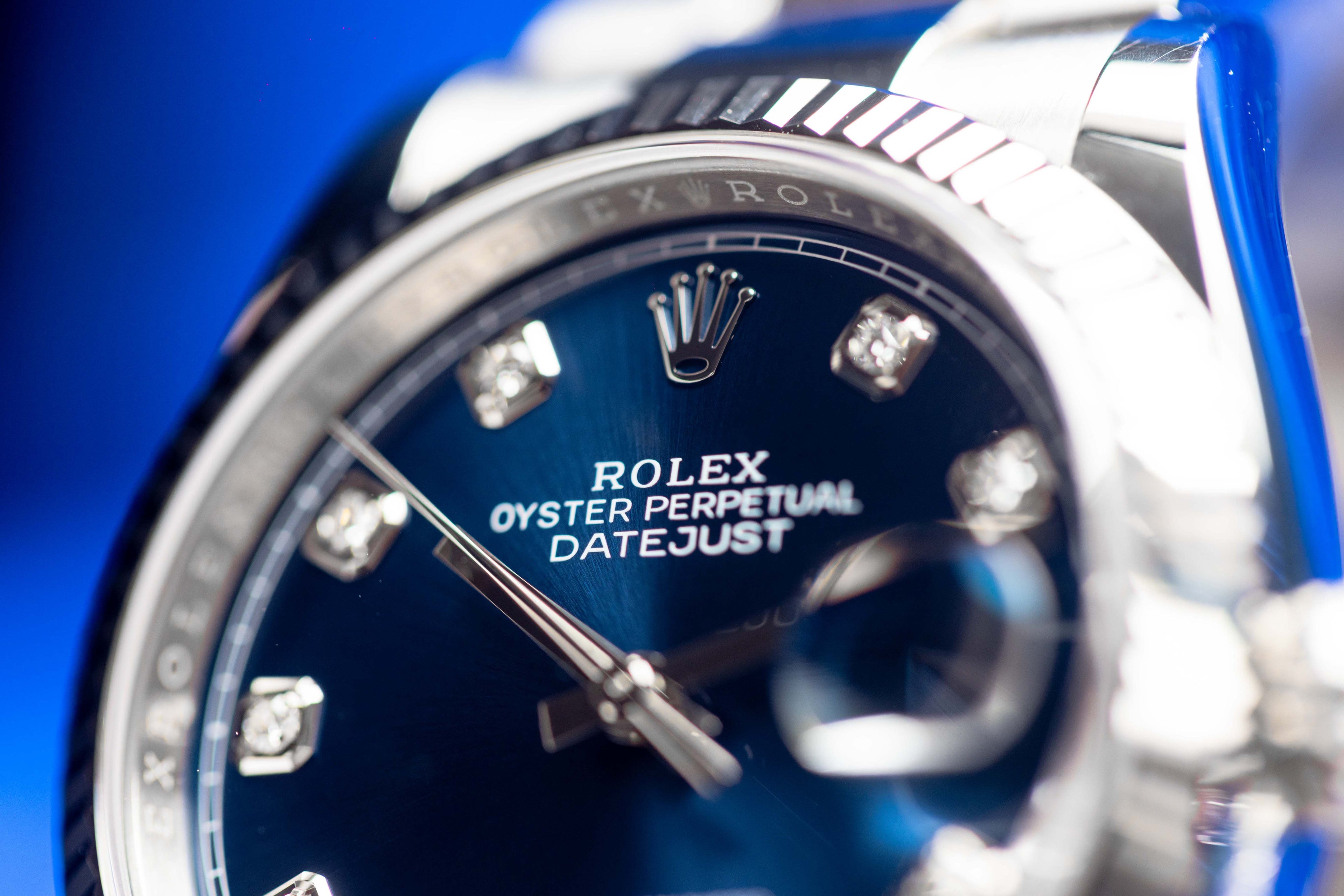 Rolex Datejust 36 Blue Diamond Dial, Oyster Bracelet - FULL SET - 126234