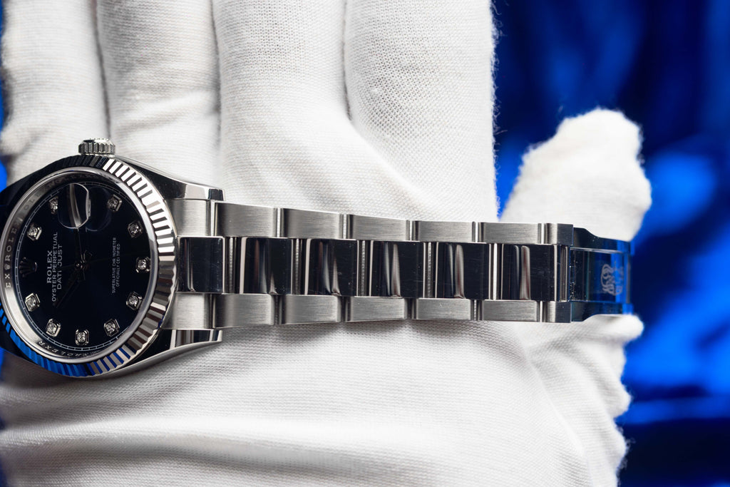 Rolex Datejust 36 Blue Diamond Dial, Oyster Bracelet - FULL SET - 126234