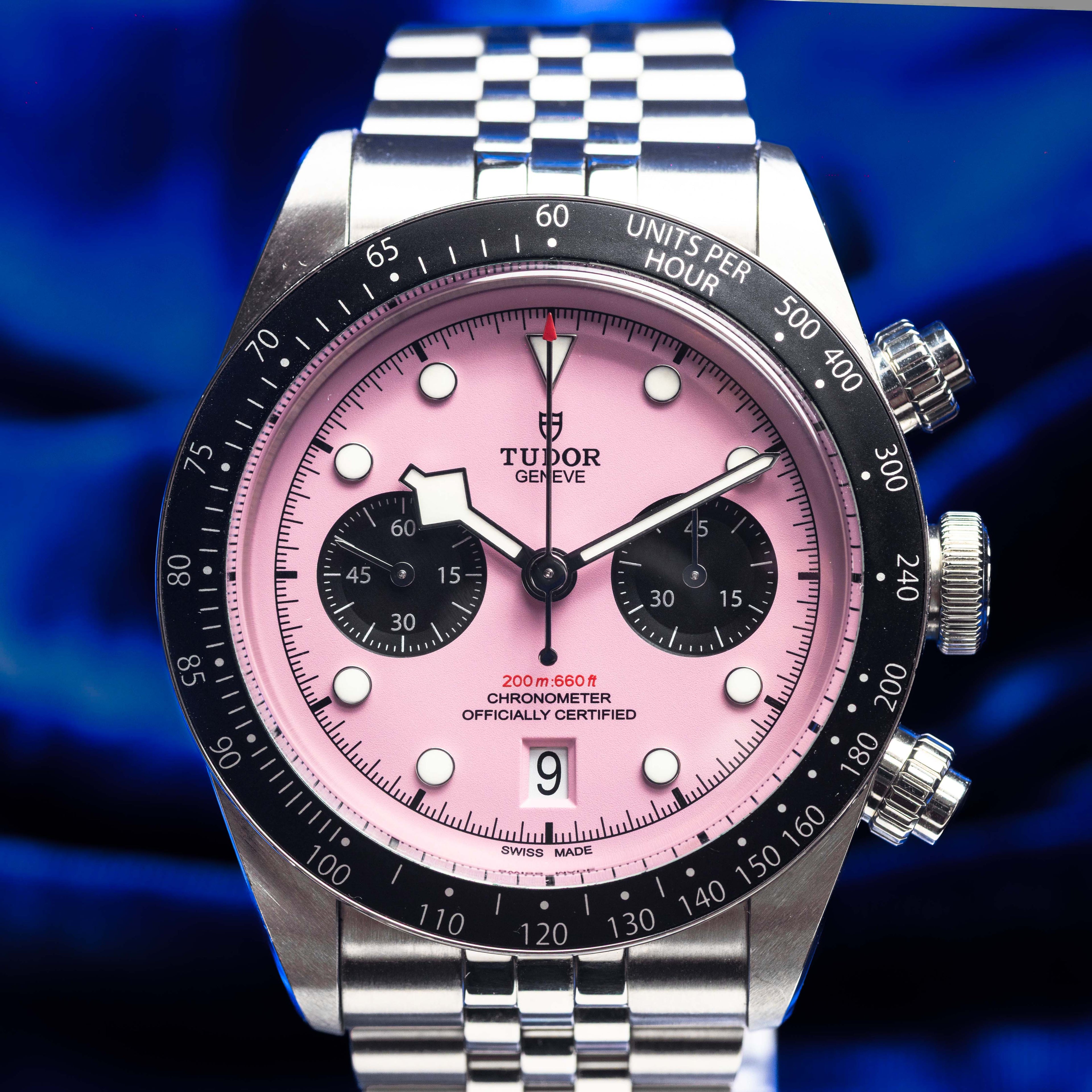 TUDOR Black Bay Chrono "Flamingo" Pink Dial - FULL SET - 79360N