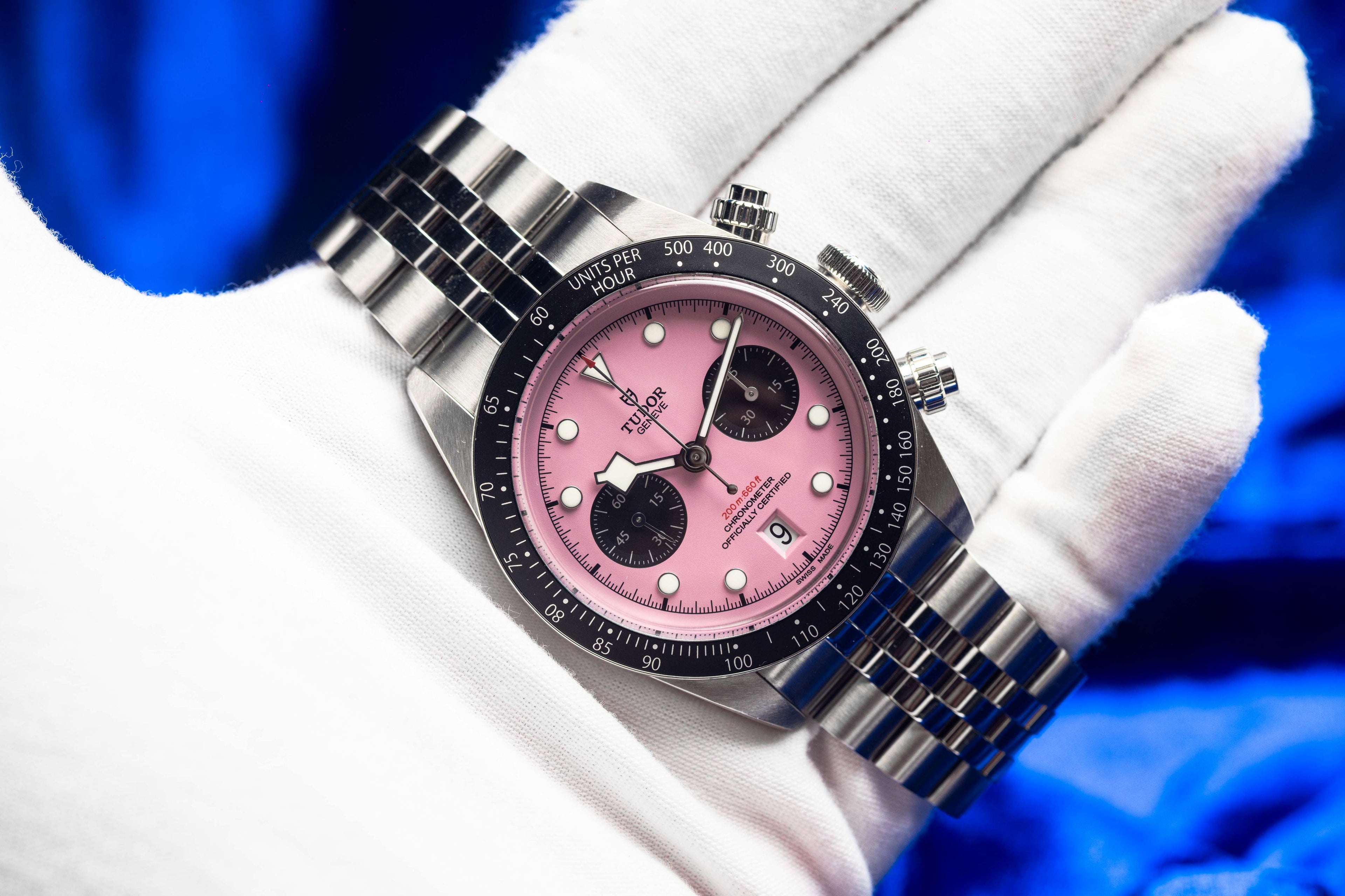TUDOR Black Bay Chrono "Flamingo" Pink Dial - FULL SET - 79360N