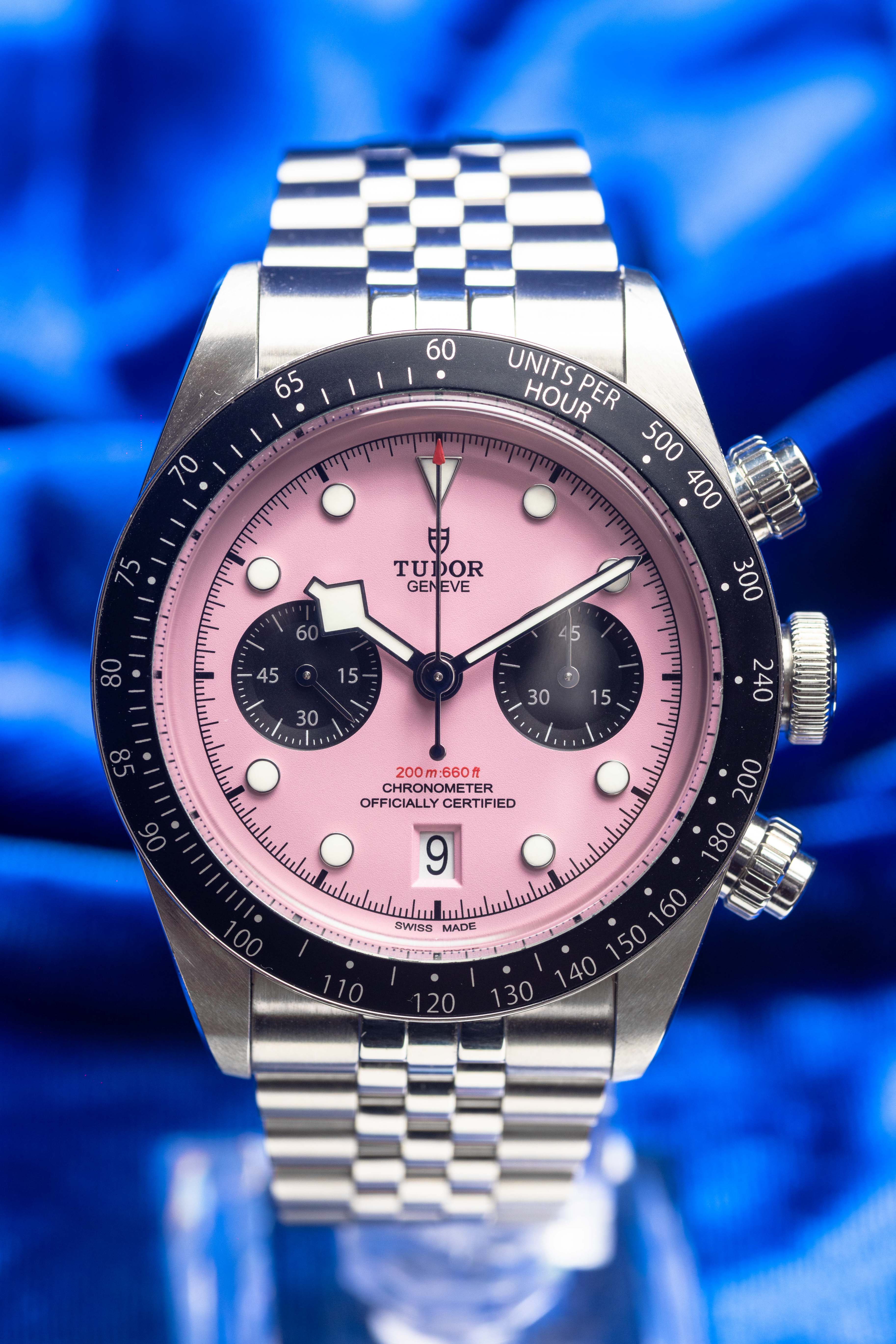 TUDOR Black Bay Chrono "Flamingo" Pink Dial - FULL SET - 79360N