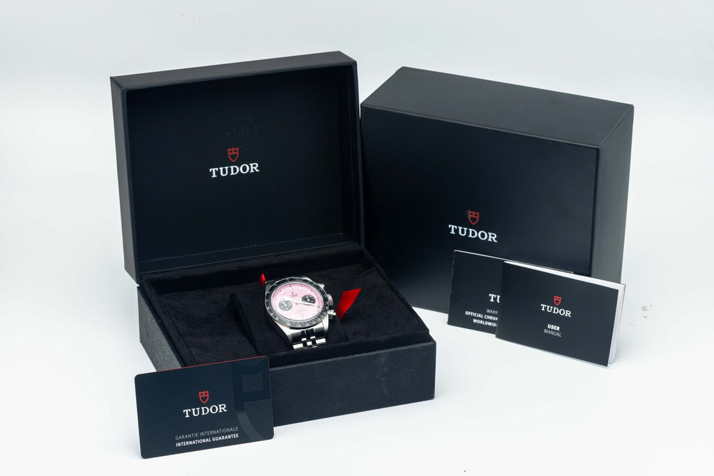 TUDOR Black Bay Chrono "Flamingo" Pink Dial - FULL SET - 79360N