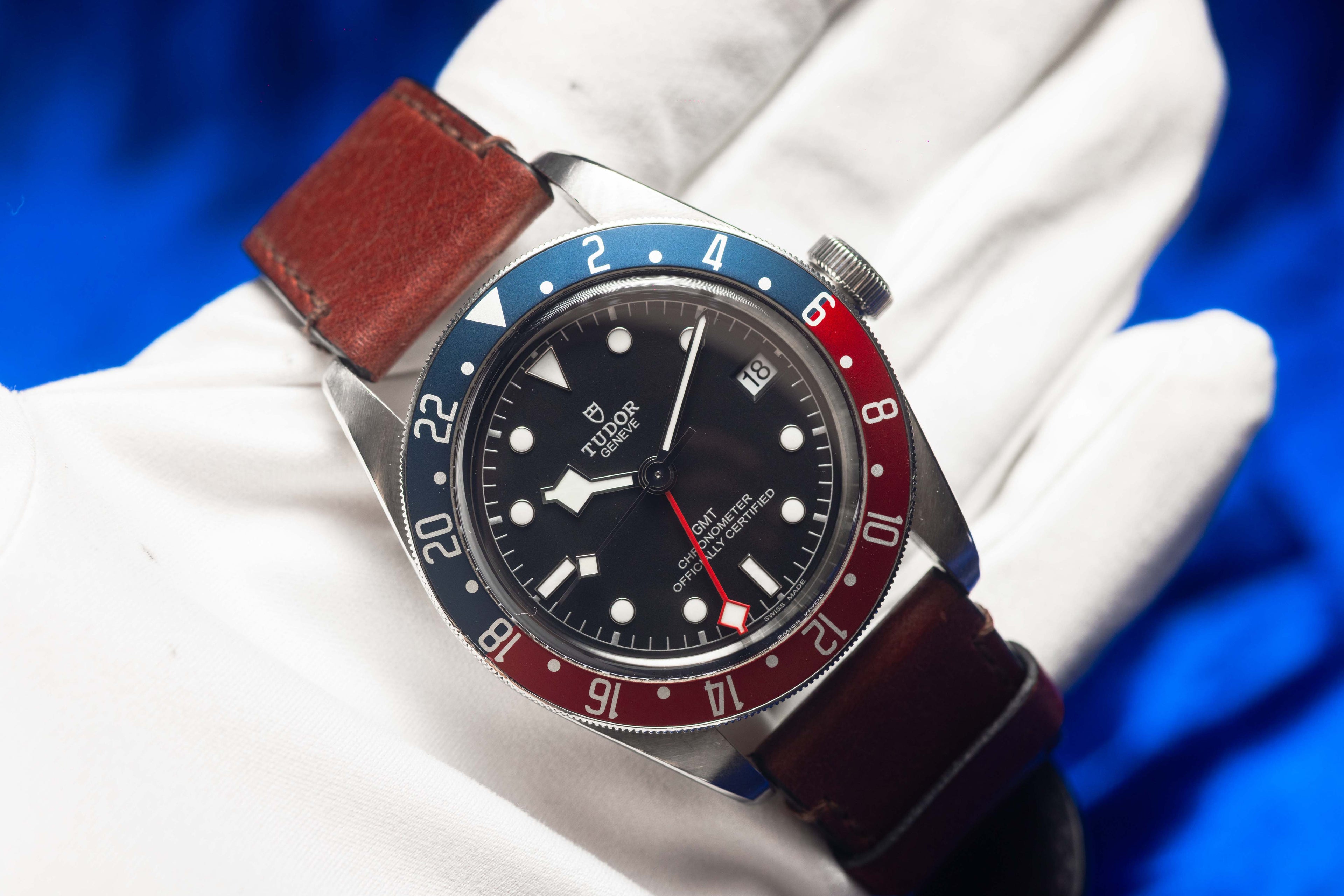 Tudor Black Bay GMT "Pepsi" w/ Leather Strap - 79830RB