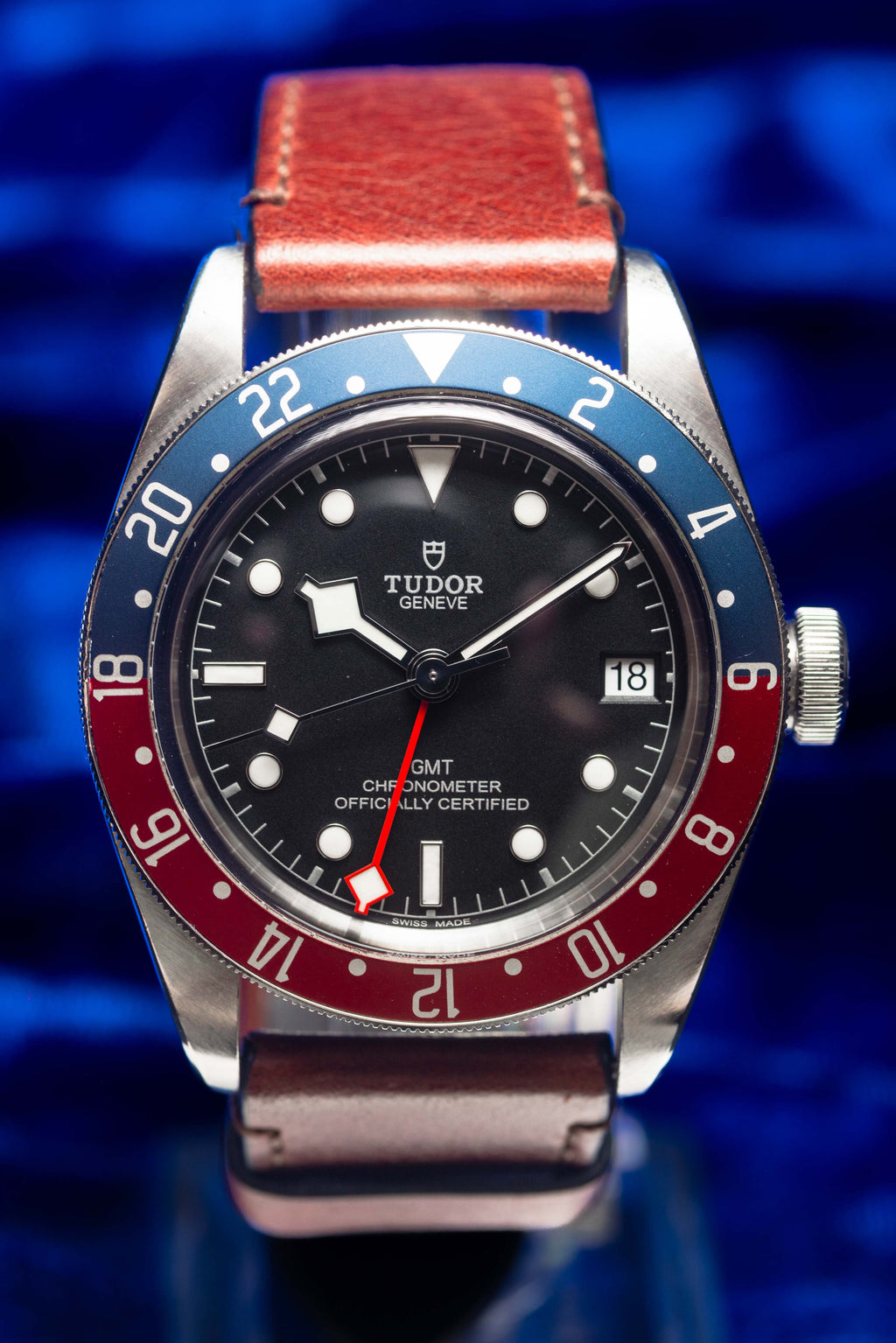 Tudor Black Bay GMT "Pepsi" w/ Leather Strap - 79830RB