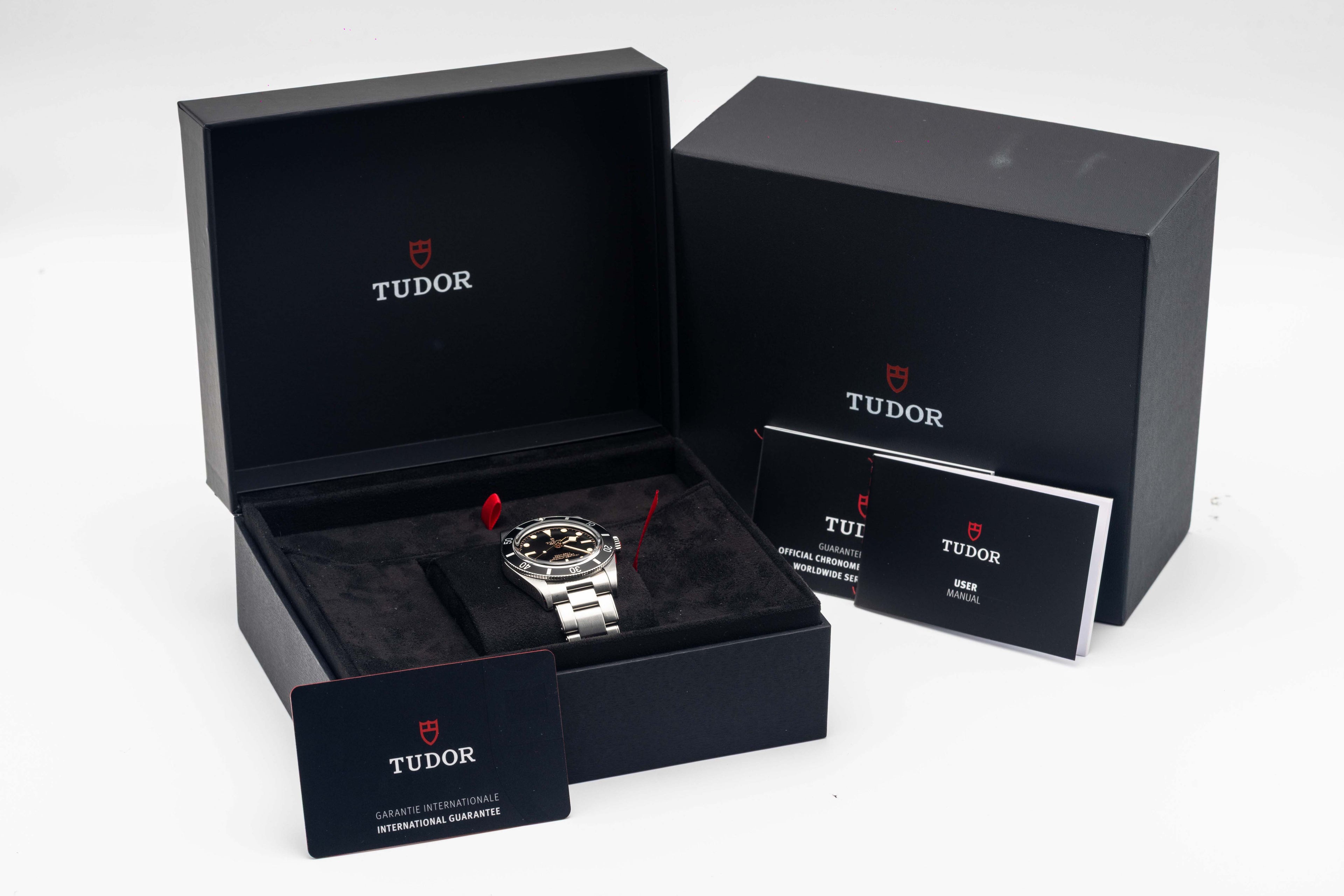 TUDOR Black Bay 54 Black Dial - FULL SET - Men's Black Watch - 79000N