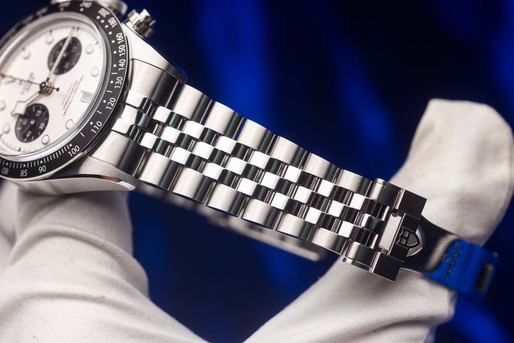TUDOR Black Bay Chronograph "Panda" White Dial on Jubilee