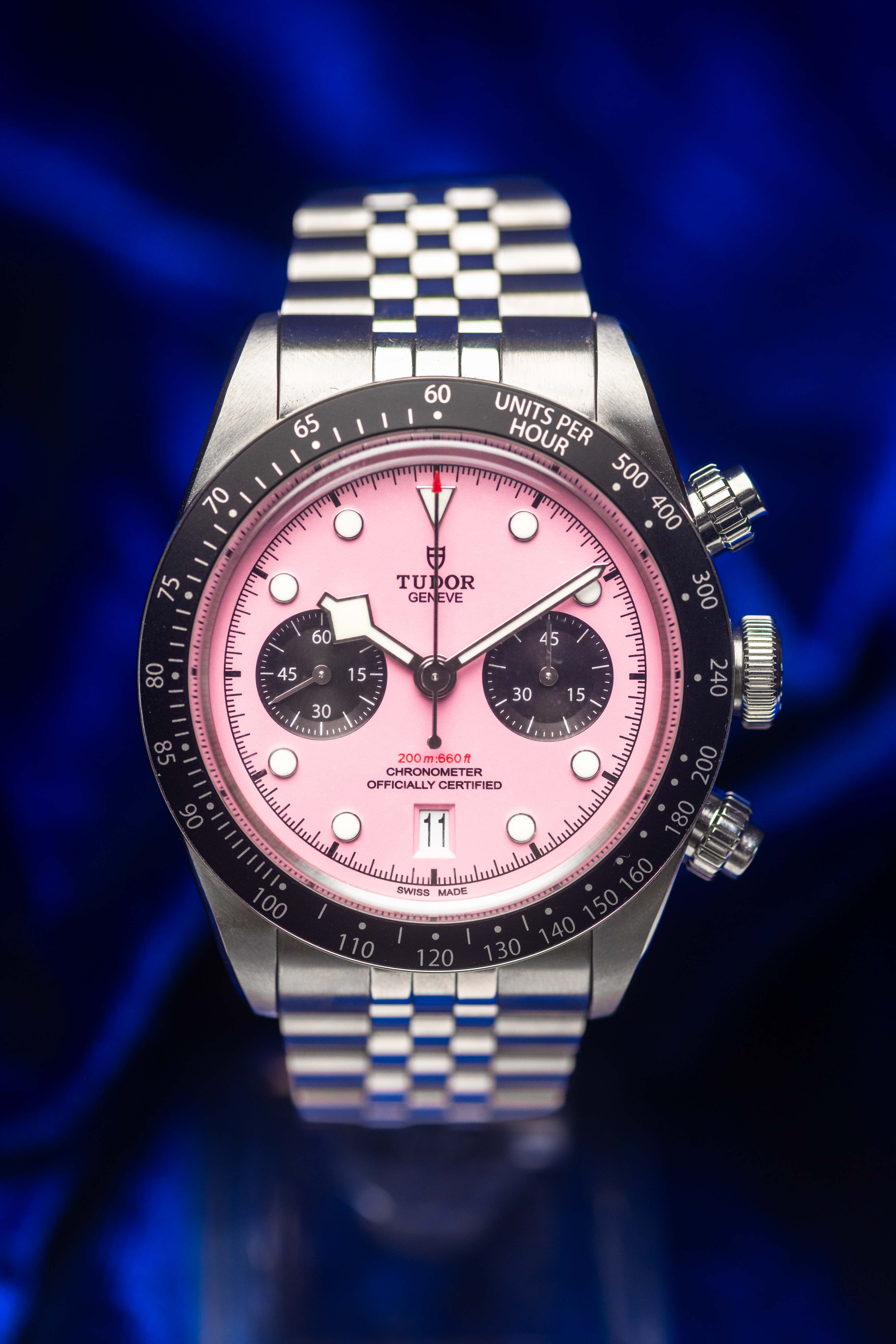 TUDOR Black Bay Chrono "Flamingo" Pink Dial - FULL SET - 79360N
