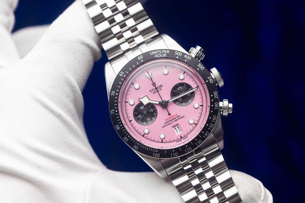 TUDOR Black Bay Chrono "Flamingo" Pink Dial - FULL SET - 79360N